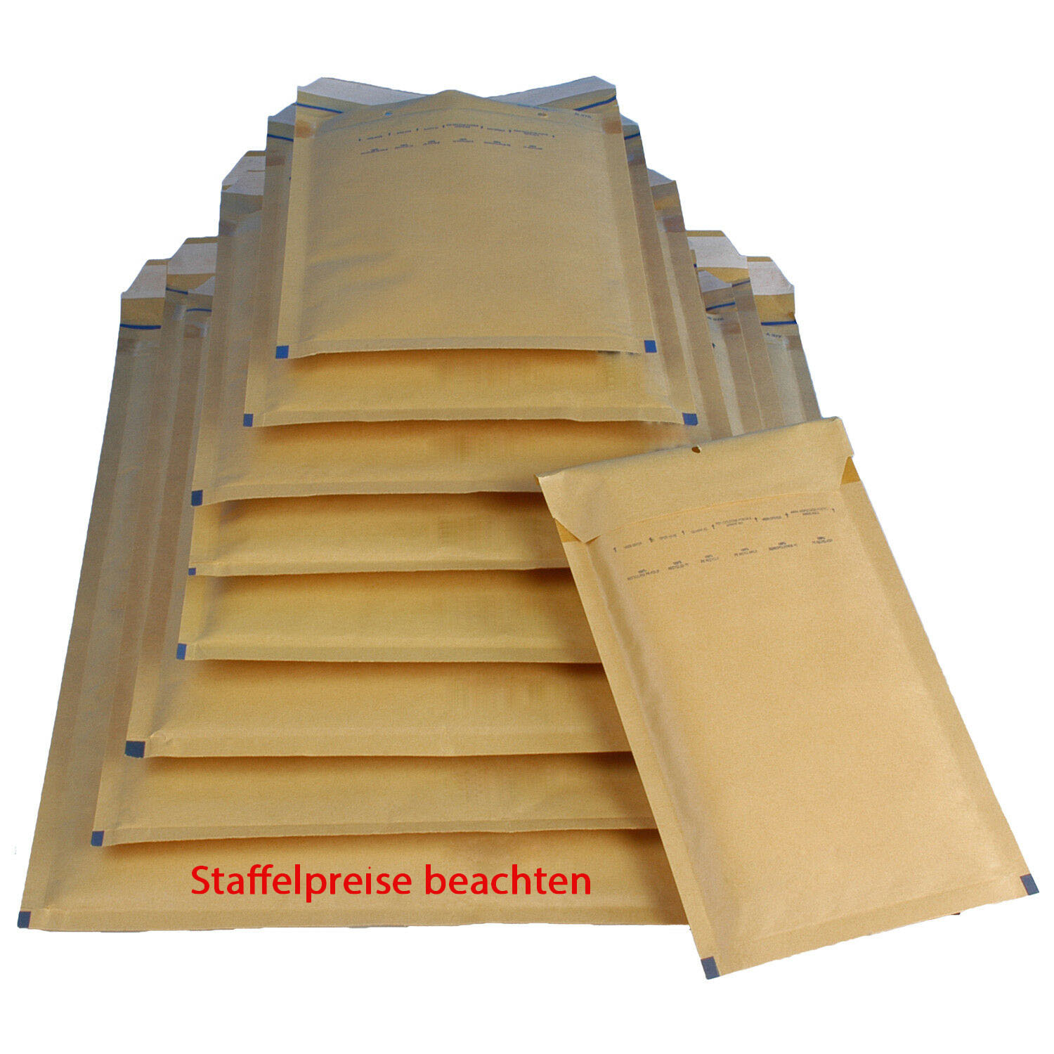 Luftpolstertasche, 100 Stück, Größe 5 braun